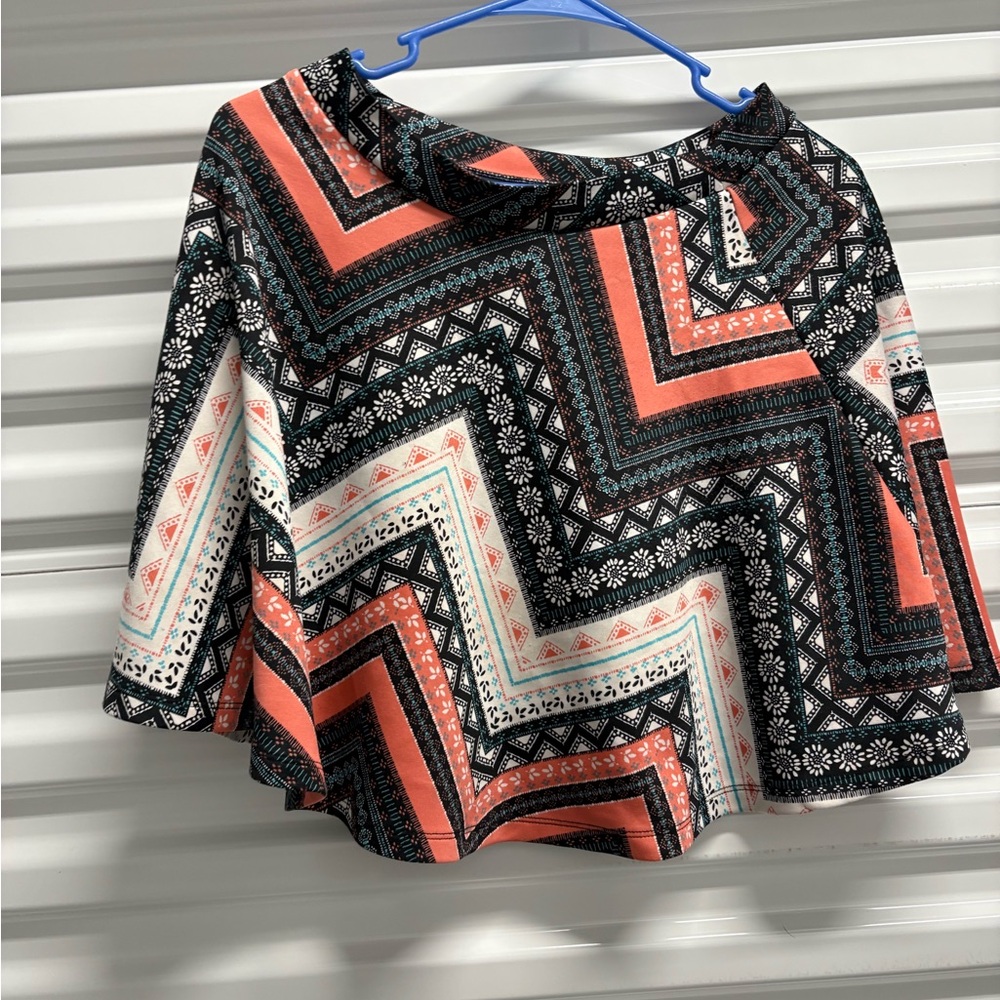 Fun and Festive Geometric Patterned Women's Skirt